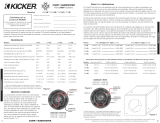 Kicker 2007 del subwoofer CompVR El manual del propietario
