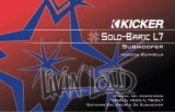 Kicker 2004 de la caja del subwoofer Solo-Baric L7 El manual del propietario
