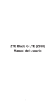 ZTE Blade G LTE Telcel Manual de usuario