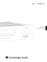 Cambridge Audio Azur 540R V1/V2/V3 Manual de usuario