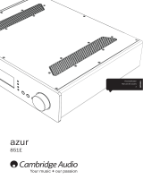 Cambridge Audio Azur 851E Manual de usuario