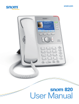 Snom 820 Manual de usuario