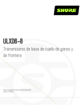 Shure ULXD6-ULXD8 Guía del usuario