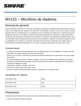 Shure MX153 Manual de usuario