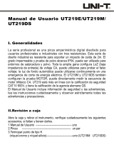 UNI-T UT219E Manual de usuario