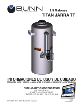 Bunn 1.5Gal ( 5.7L) Titan® TF ThermoFresh® Server Guía de instalación