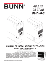 Bunn G9-2T HD Stainless Guía de instalación