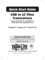 Tripp Lite Installation and Quick Start El manual del propietario