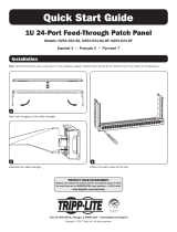 Tripp Lite 1U-24 Port Feed-Through Patch Panel Guía de instalación
