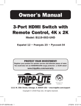 Tripp Lite B119-003-UHD El manual del propietario