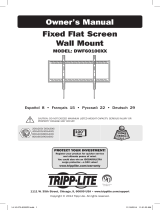 Tripp Lite DWF60100XX Fixed Flat Screen Wall Mount El manual del propietario
