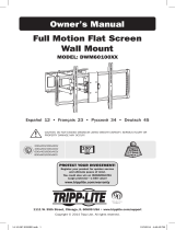 Tripp Lite DWM60100XX Full Motion Flat Screen Wall Mount El manual del propietario