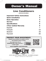 Tripp Lite LC/LS/LCR Line Conditioners El manual del propietario