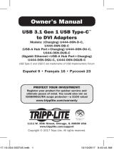 Tripp Lite USB 3.1 Gen 1 USB Type-C to DVI Adapters El manual del propietario