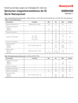 Honeywell Instrucciones para la instalación de los Sensores magnetorresistivos de IC Serie Nanopower Guía de instalación