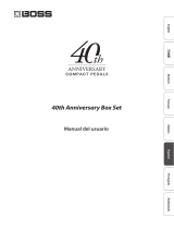Boss 40th Anniversary Box El manual del propietario