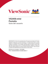 ViewSonic VX2458-MHD-S Guía del usuario