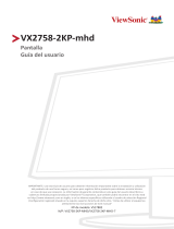 ViewSonic VX2758-2KP-MHD-S Guía del usuario