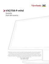 ViewSonic VX2758-P-MHD Guía del usuario