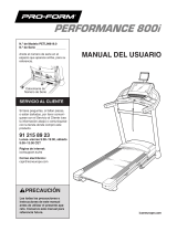 Pro-Form PERFORMANCE 800i El manual del propietario