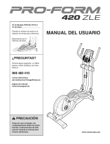 Pro-Form 420 Zle Elliptical El manual del propietario