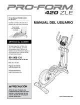 Pro-Form 420 Zle Elliptical El manual del propietario