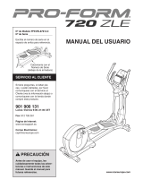 Pro-Form 720 Zle Elliptical El manual del propietario