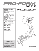 Pro-Form 505 Zle Elliptical El manual del propietario