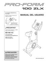 Pro-Form 100 Zlx Bike El manual del propietario