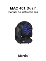 Martin MAC 401 Dual RGB Zoom Manual de usuario