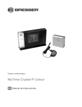 Bresser MyTime Crystal P Colour Projection Alarm Clock and Weather Stations El manual del propietario