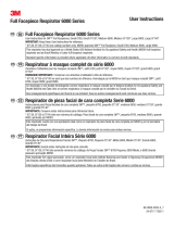 3M Full Facepiece Reusable Respirator 6900 Large 4 EA/Case Instrucciones de operación