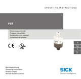 SICK PBT Pressure transmitter Instrucciones de operación