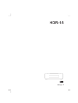 Sangean HDR-15 Manual de usuario