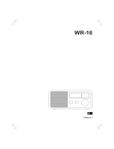 Sangean WR-16 Manual de usuario