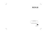 Sangean RCR-20 Manual de usuario