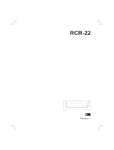 Sangean RCR-22 Manual de usuario
