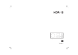 Sangean HDR-18 Manual de usuario