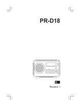 Sangean PR-D18 Manual de usuario
