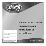 Hunter 1886 Limited Edition 60 inch El manual del propietario