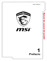 MSI GT72VR DOMINATOR (7th Gen) (GEFORCE GTX 1060) El manual del propietario