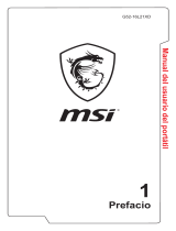 MSI GT62VR DOMINATOR (7th Gen) (GEFORCE GTX 1060) El manual del propietario