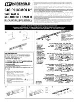 Legrand 2400 Series Steel Plugmold Multioutlet System - 24S Guía de instalación