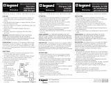 Legrand USB Charger Instruction Sheet