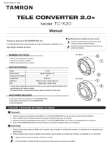 Tamron TC-X20 Manual de usuario