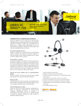 Jabra UC Voice 750 MS Mono Light Ficha de datos