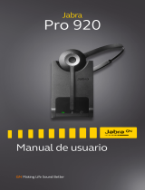 Jabra Pro 920 Duo Manual de usuario