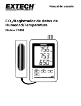 Extech Instruments SD800 Manual de usuario