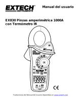 Extech Instruments EX830 Manual de usuario