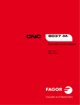 Fagor CNC 8037 for milling machines El manual del propietario